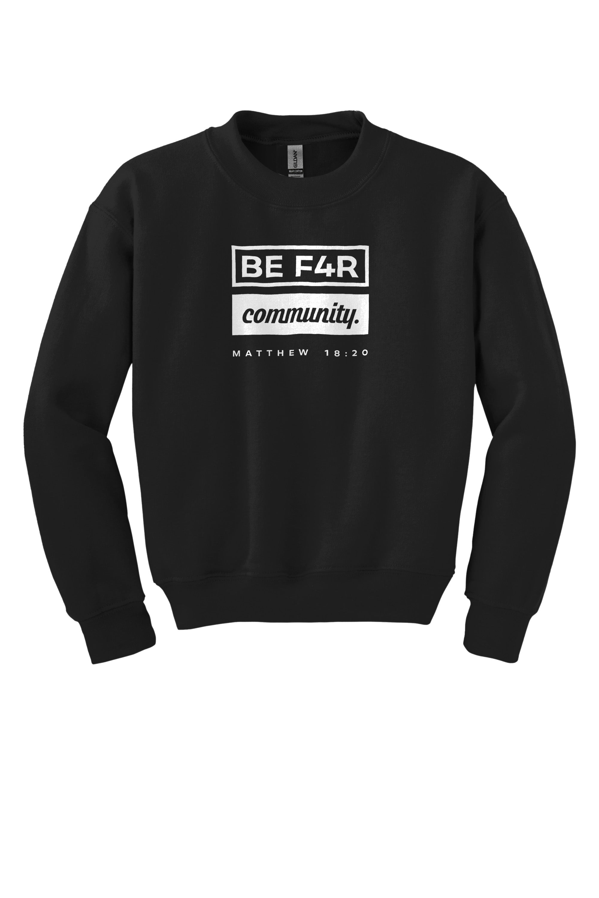 BE F4R Community 2 Youth Crewneck