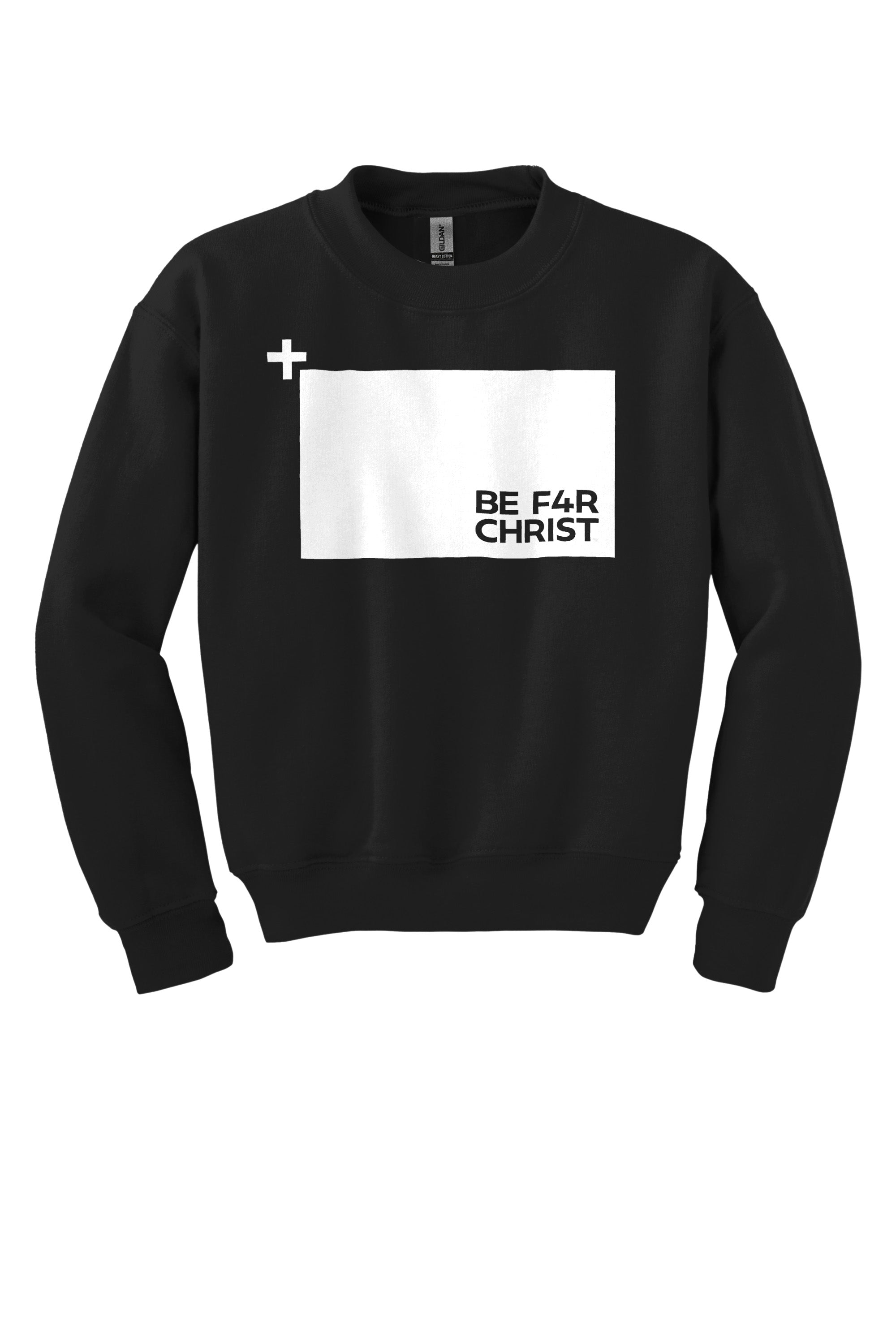 BE F4R The Cross Youth Crewneck