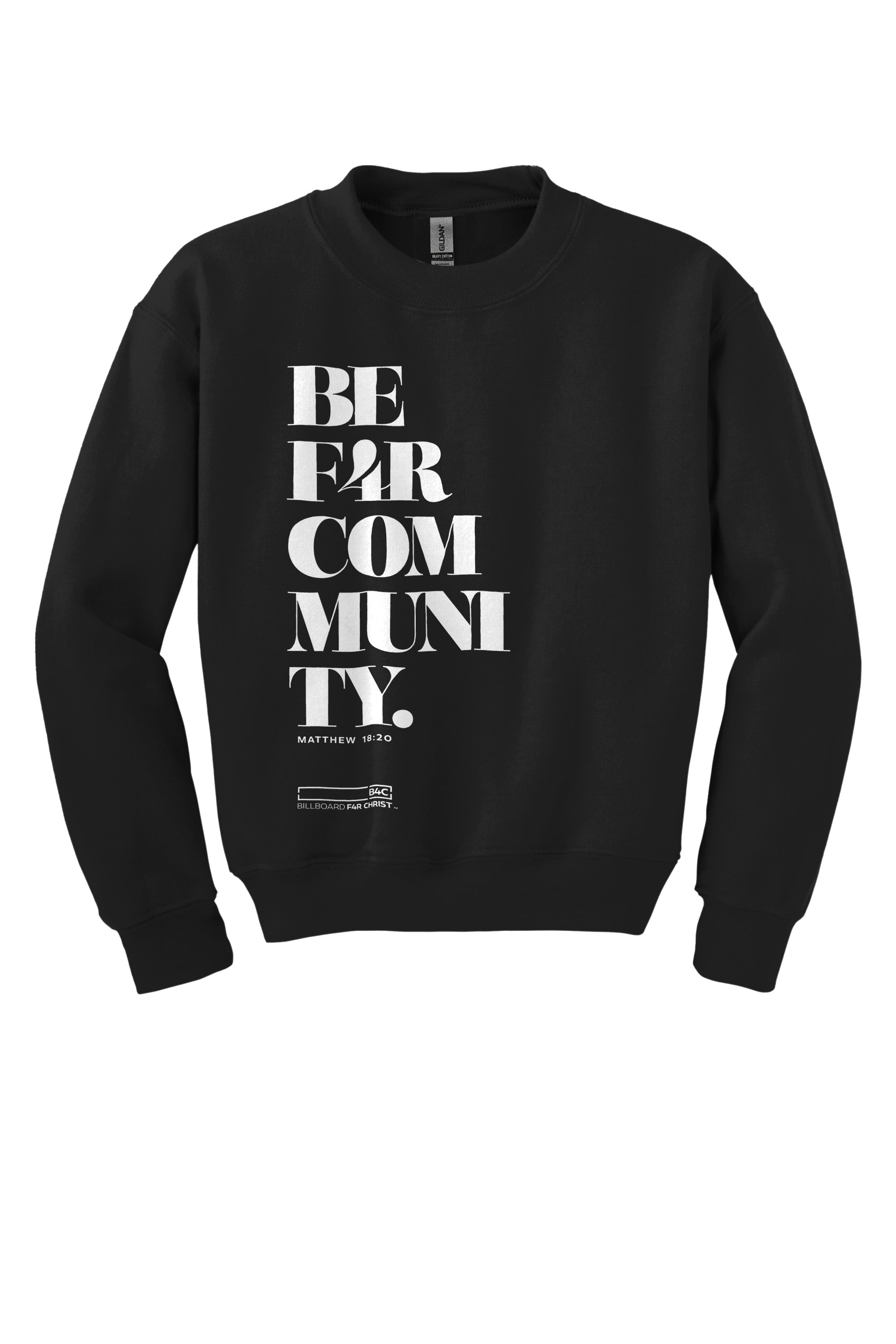 BE F4R Community 1 Youth Crewneck