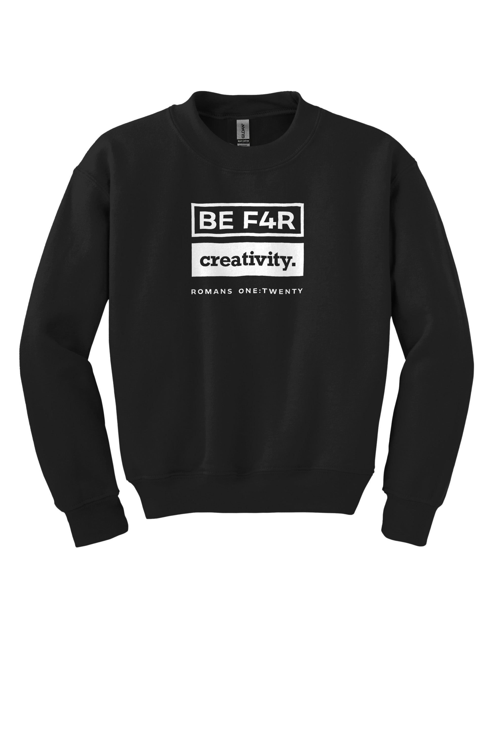 BE F4R Creativity 3 Youth Crewneck