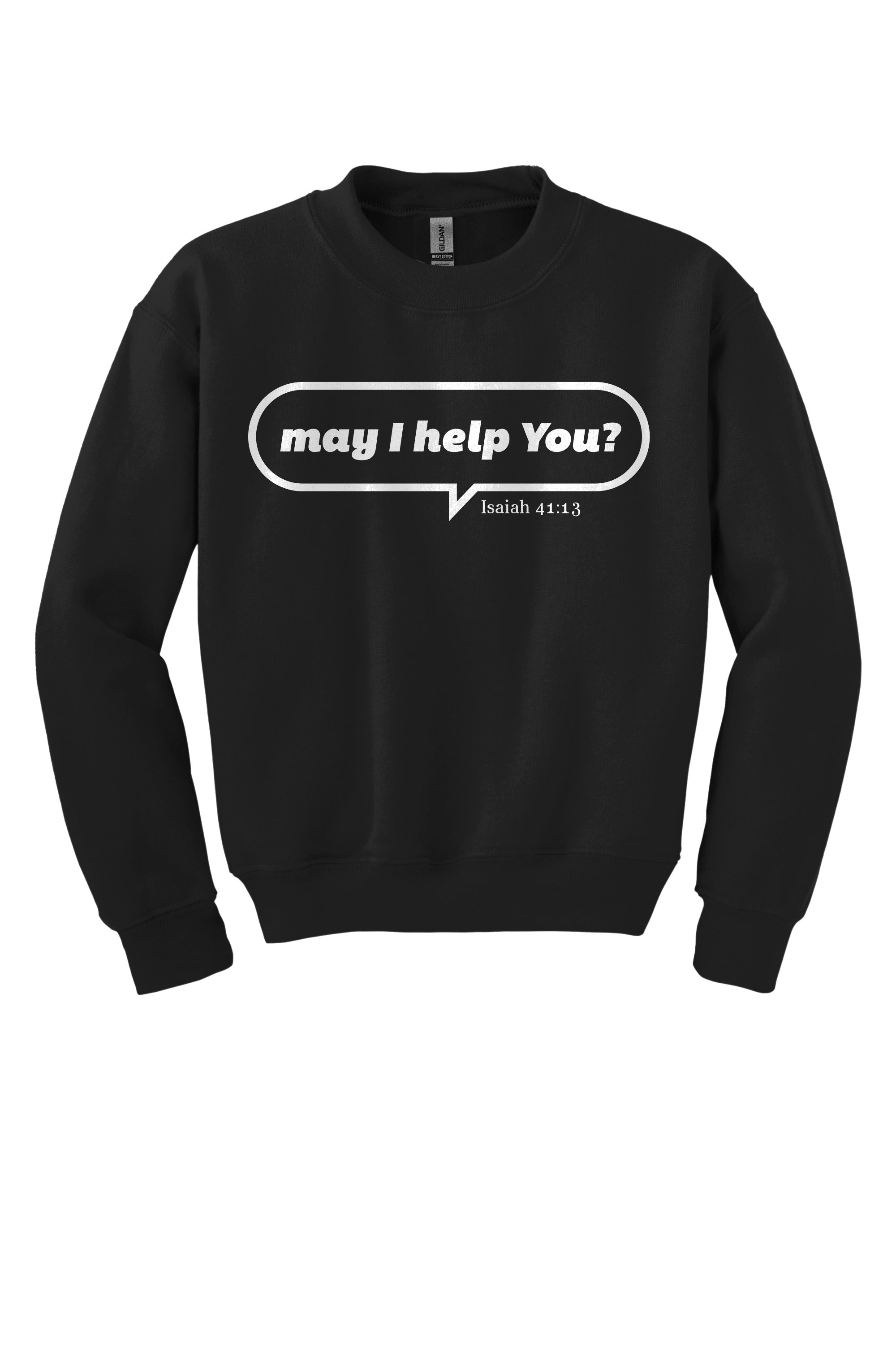 May I Help You Youth Crewneck