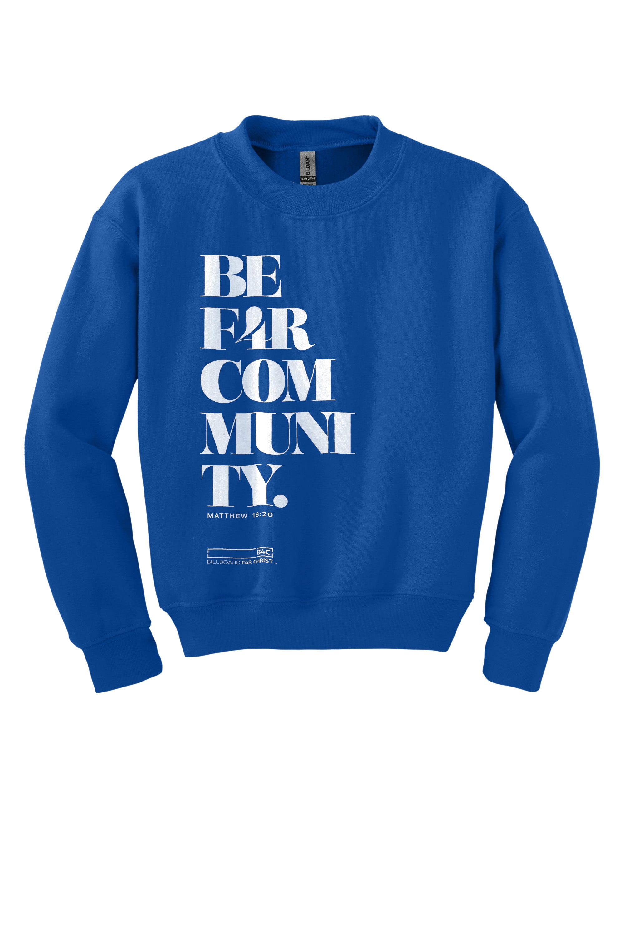 BE F4R Community 1 Youth Crewneck