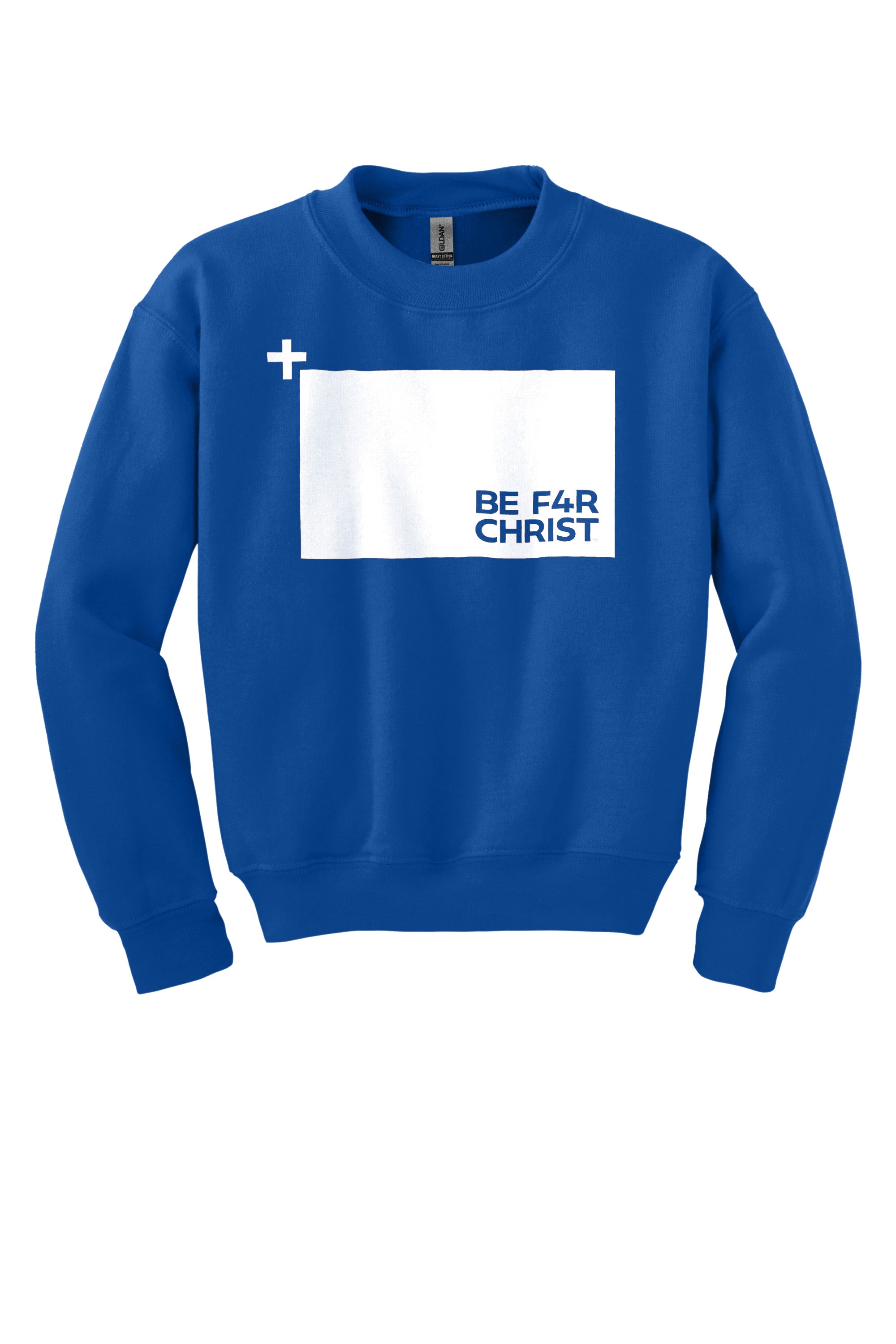 BE F4R The Cross Youth Crewneck