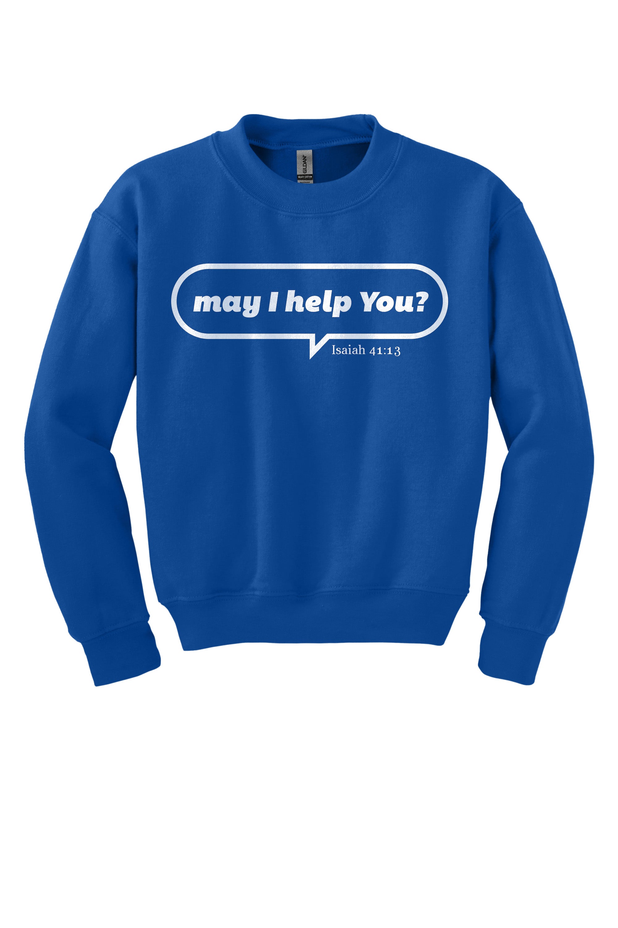 May I Help You Youth Crewneck