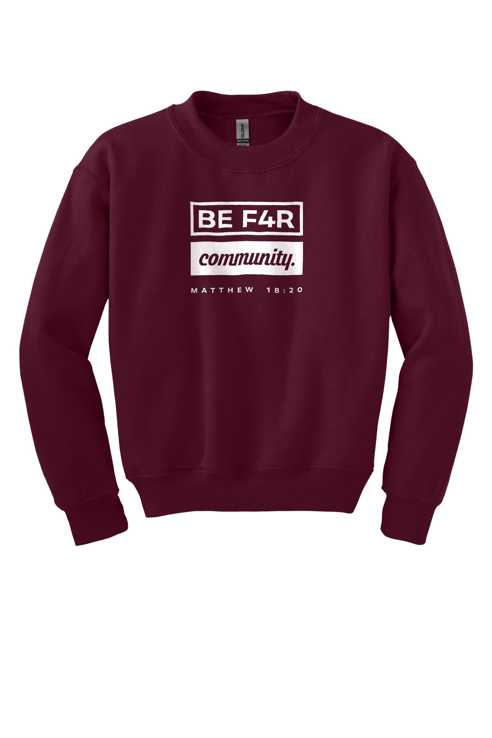 BE F4R Community 2 Youth Crewneck