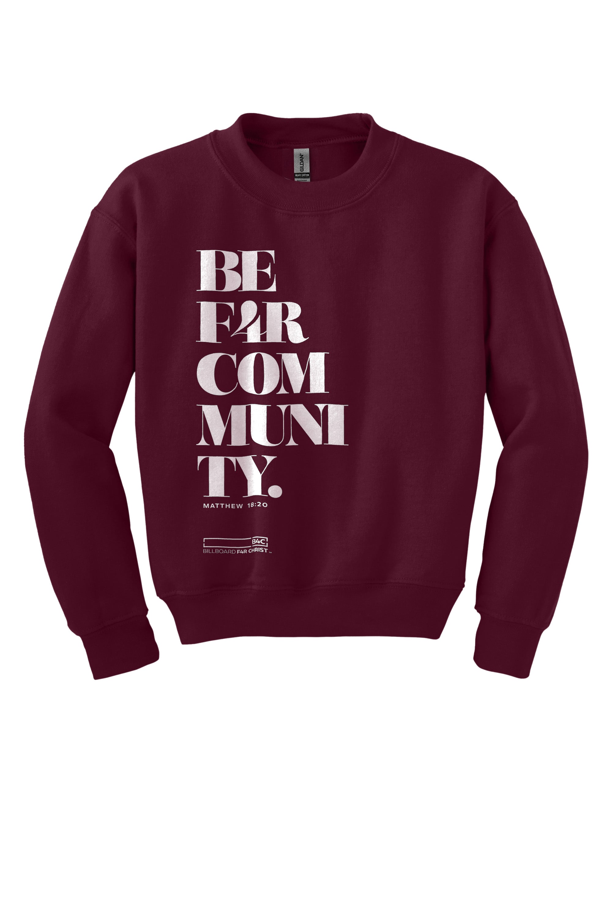 BE F4R Community 1 Youth Crewneck