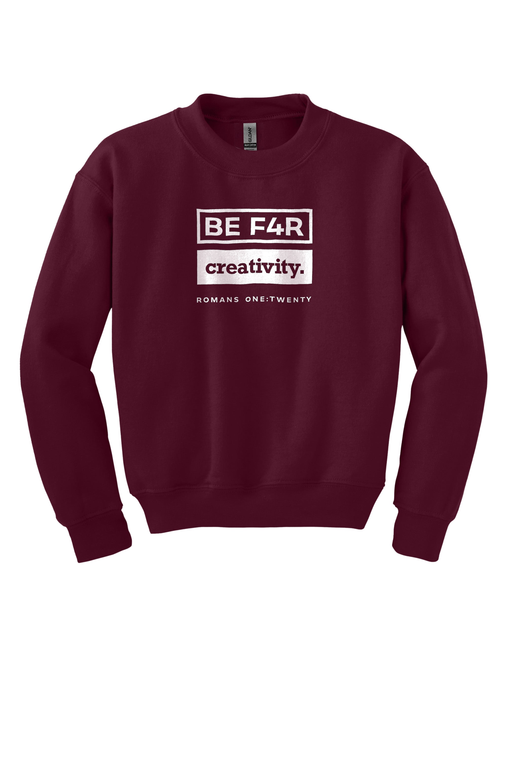 BE F4R Creativity 3 Youth Crewneck