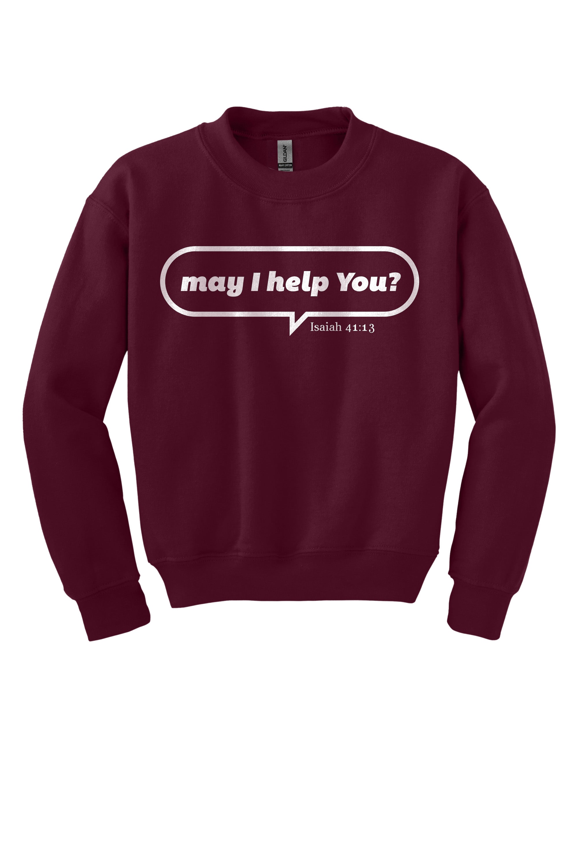 May I Help You Youth Crewneck