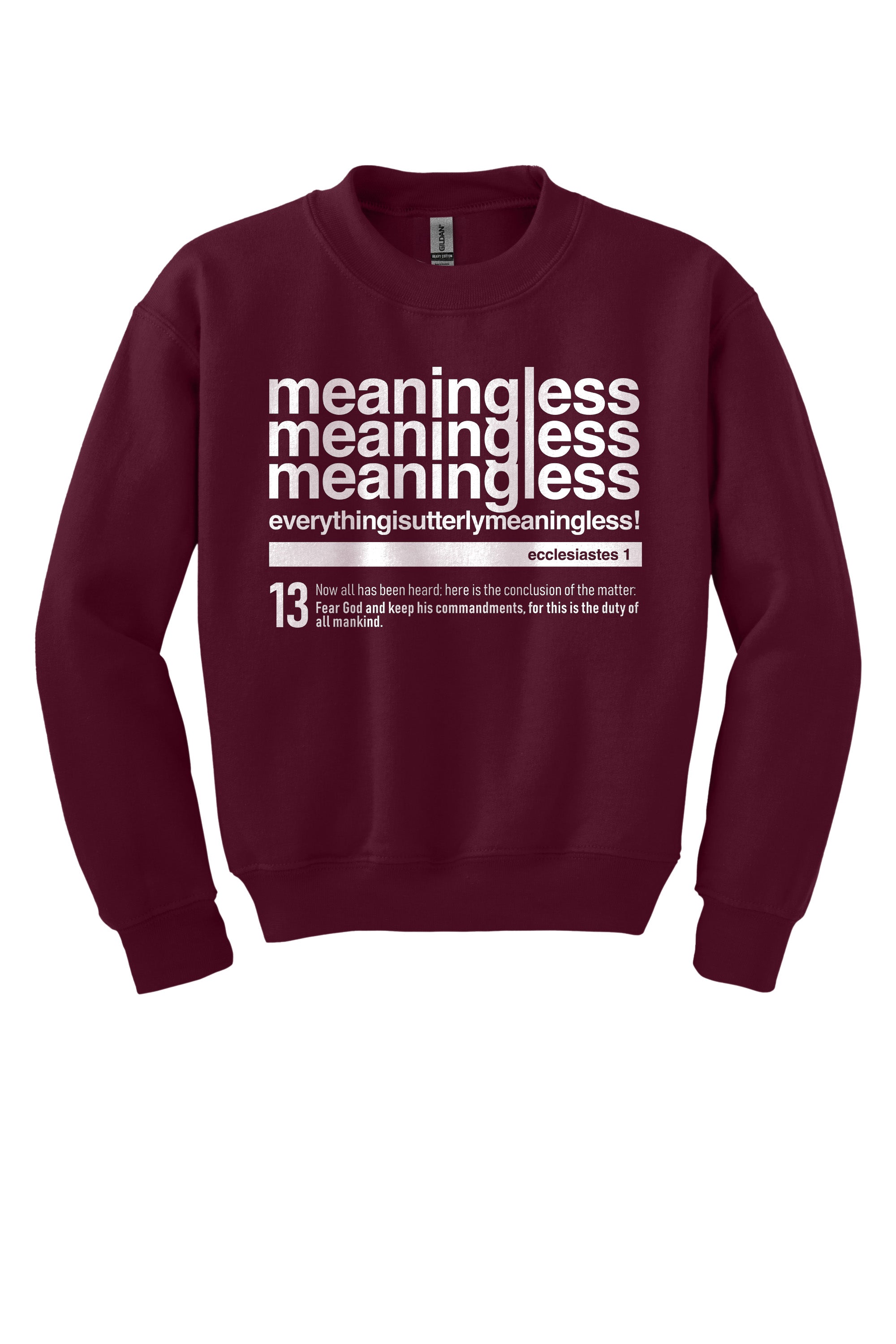 Meaningless 3 Youth Crewneck