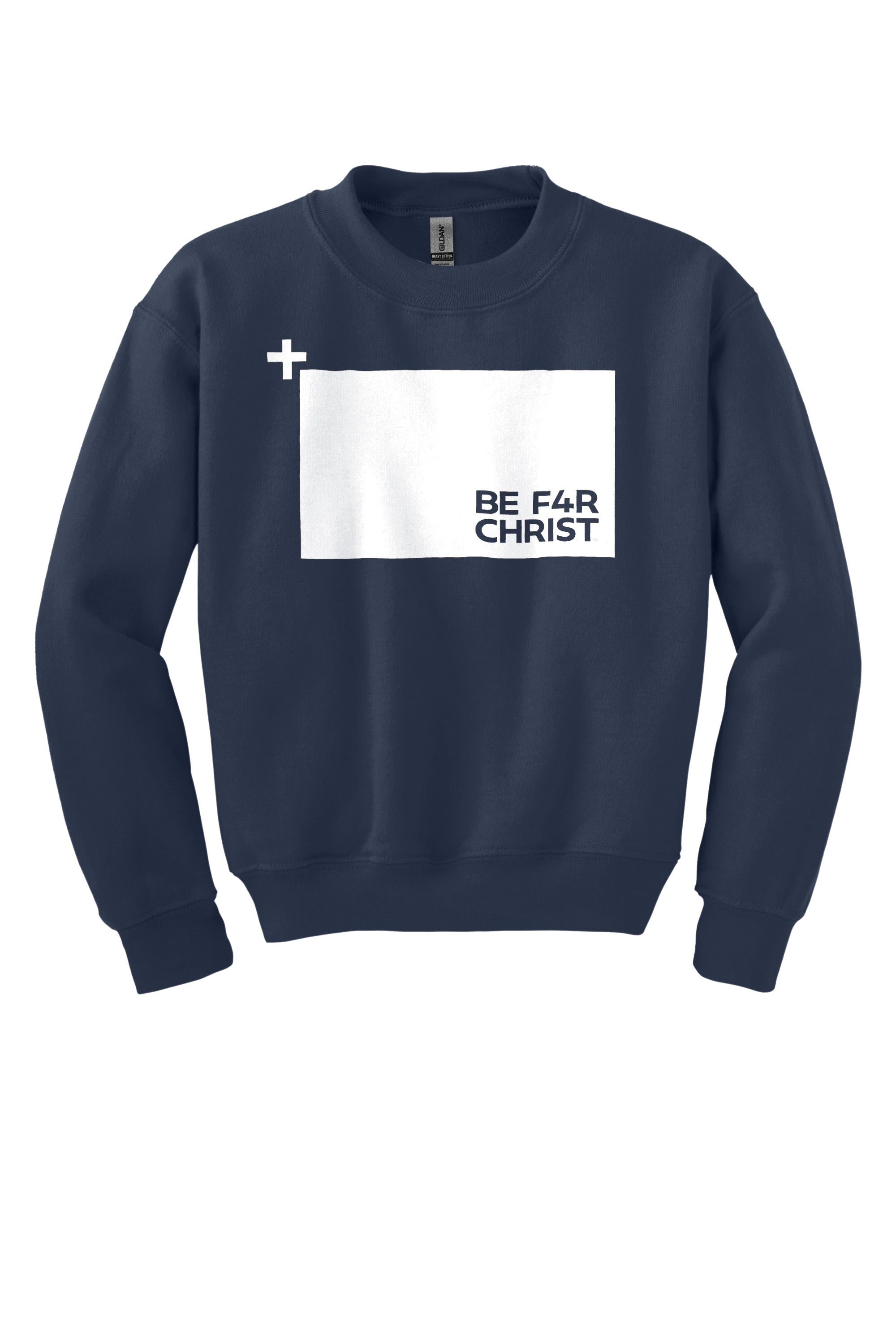 BE F4R The Cross Youth Crewneck