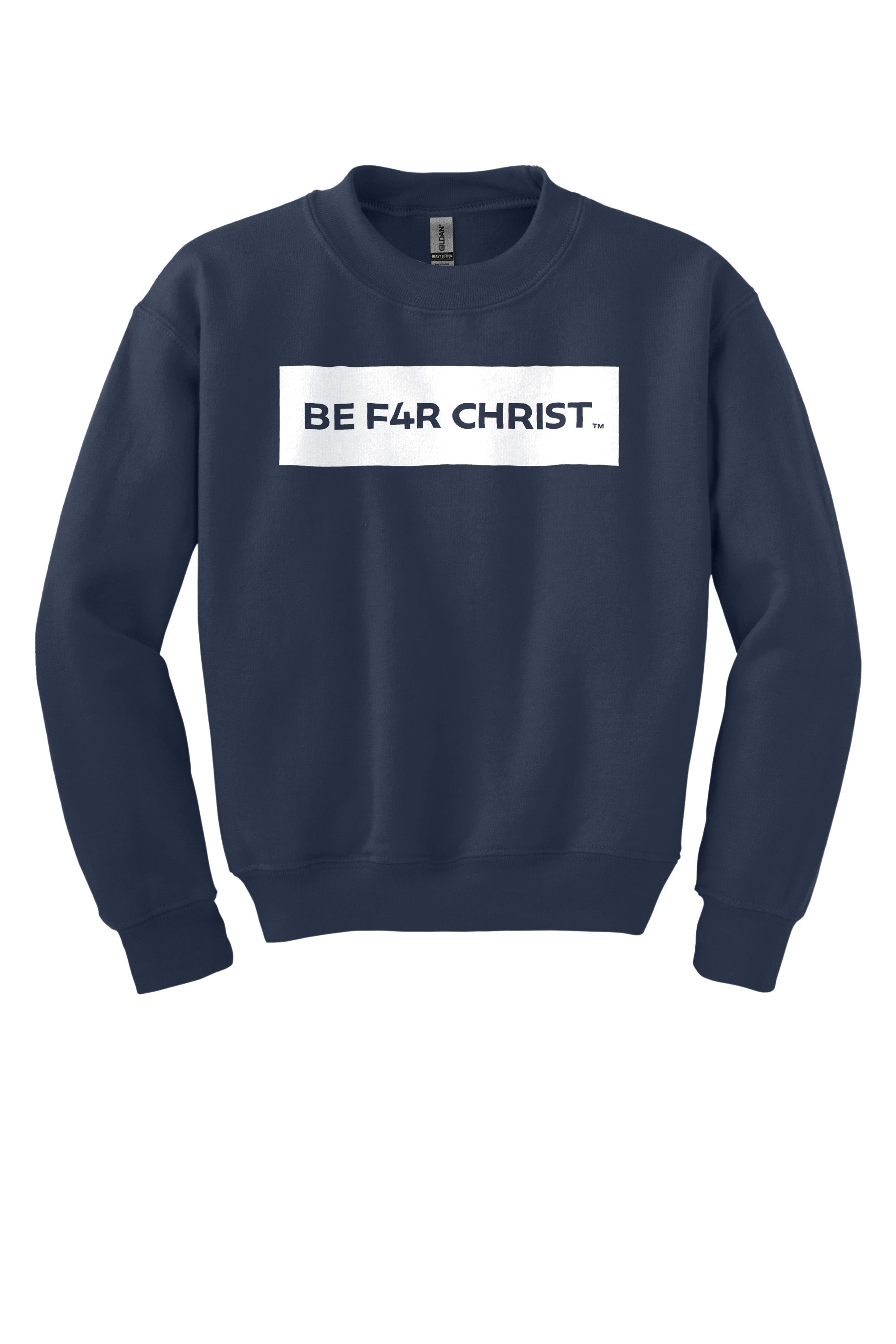 BE F4R CHRIST Youth Crewneck