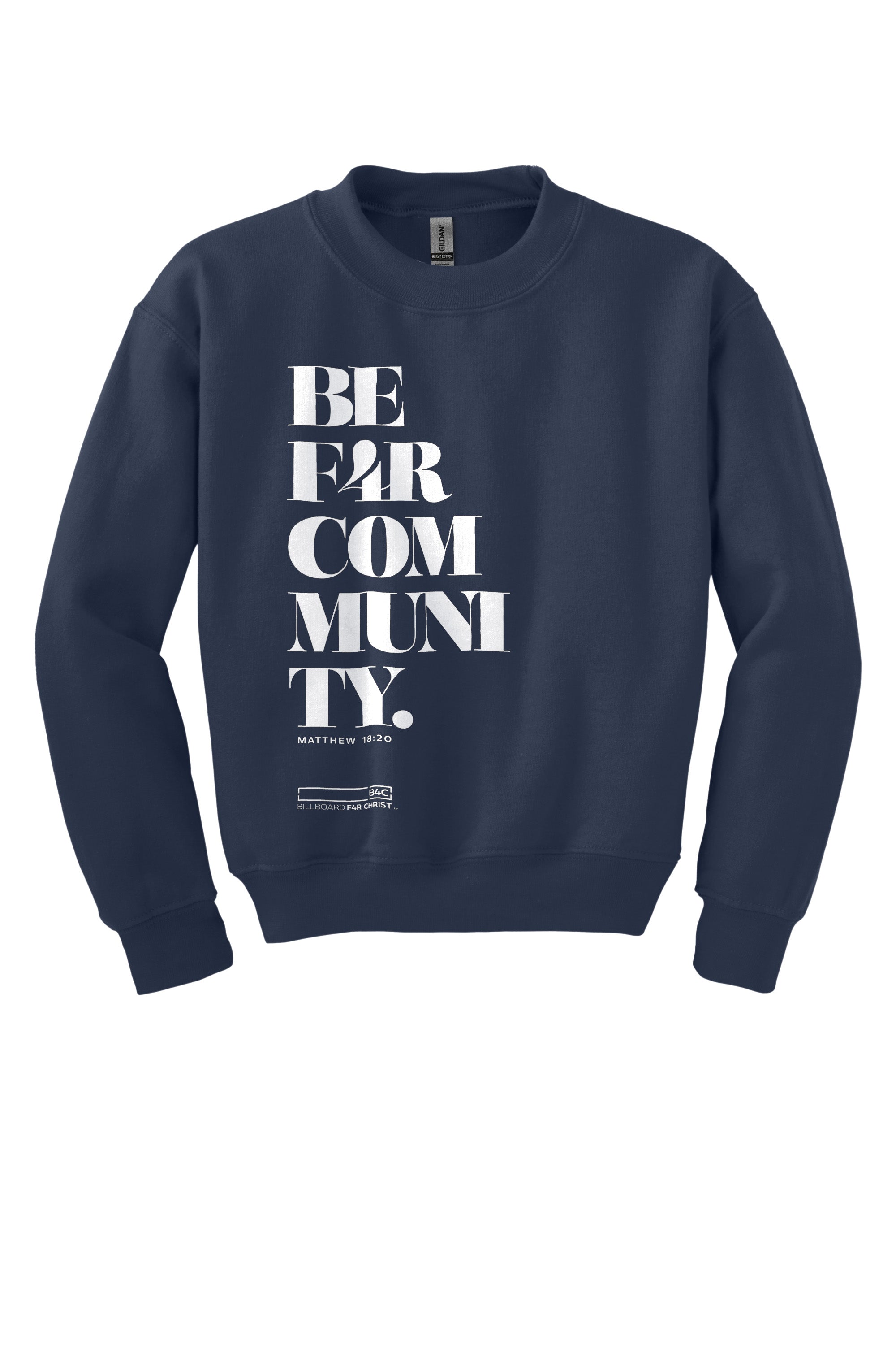 BE F4R Community 1 Youth Crewneck