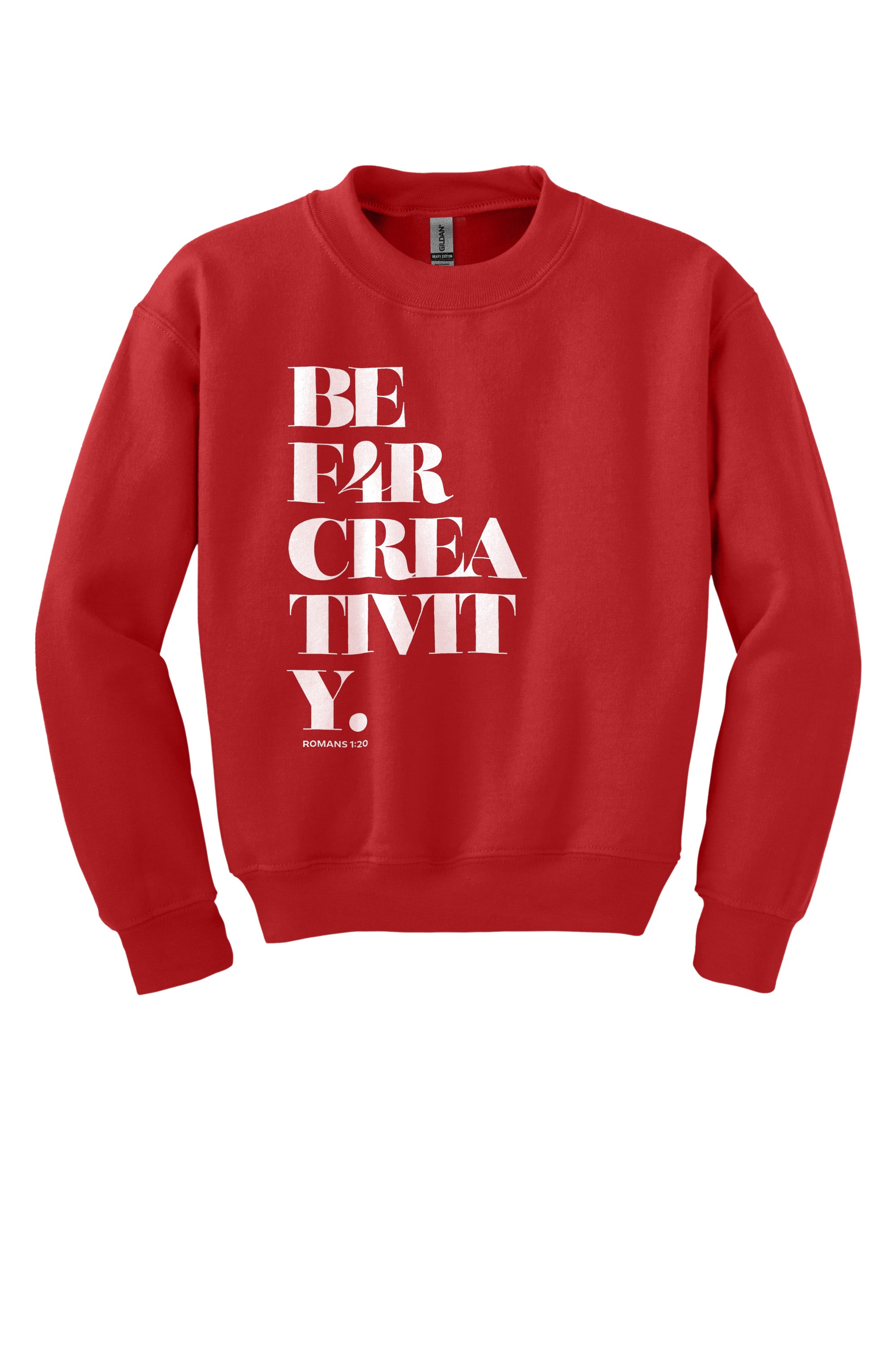 BE F4R Creativity 1 Youth Crewneck