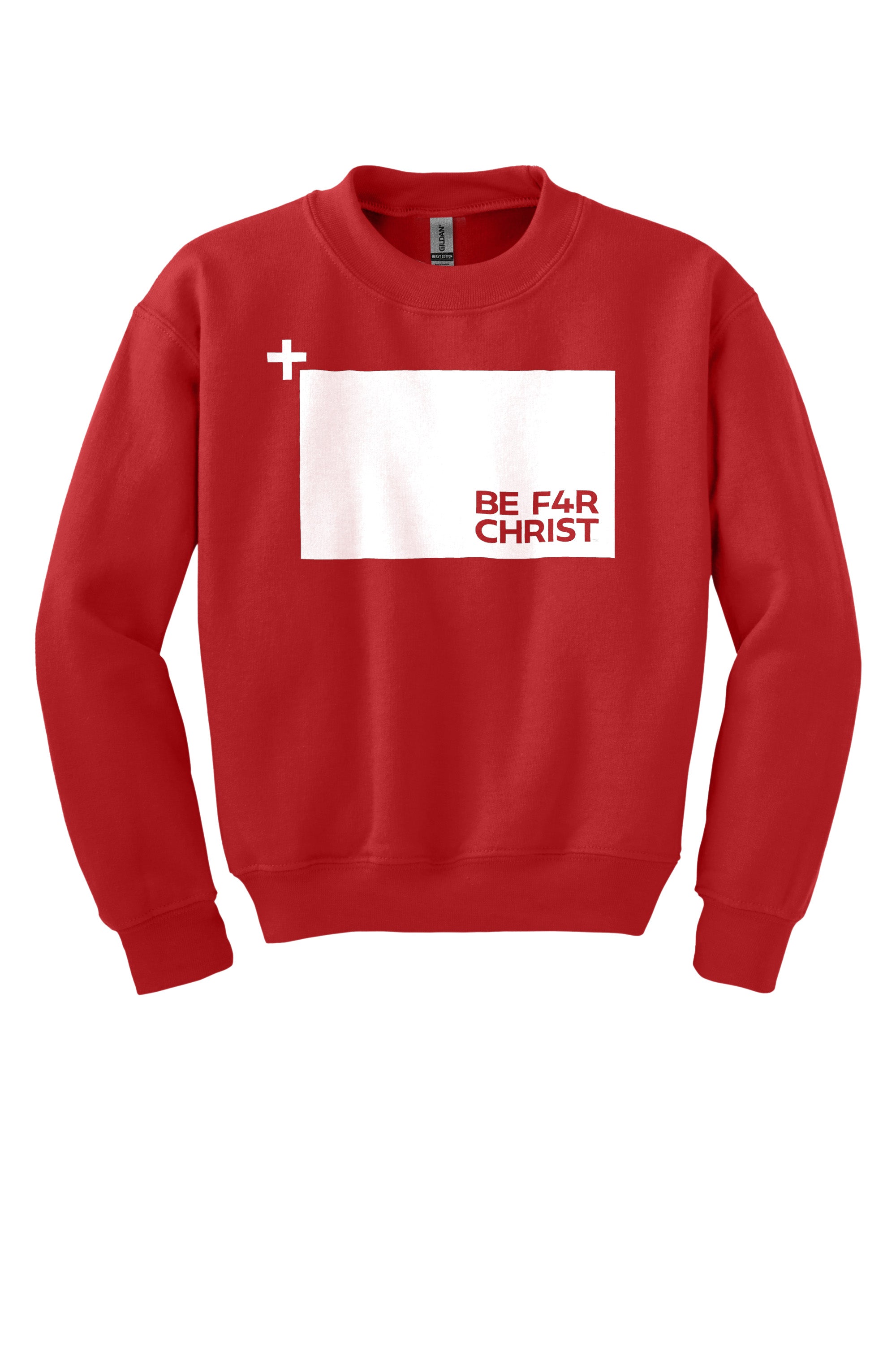 BE F4R The Cross Youth Crewneck