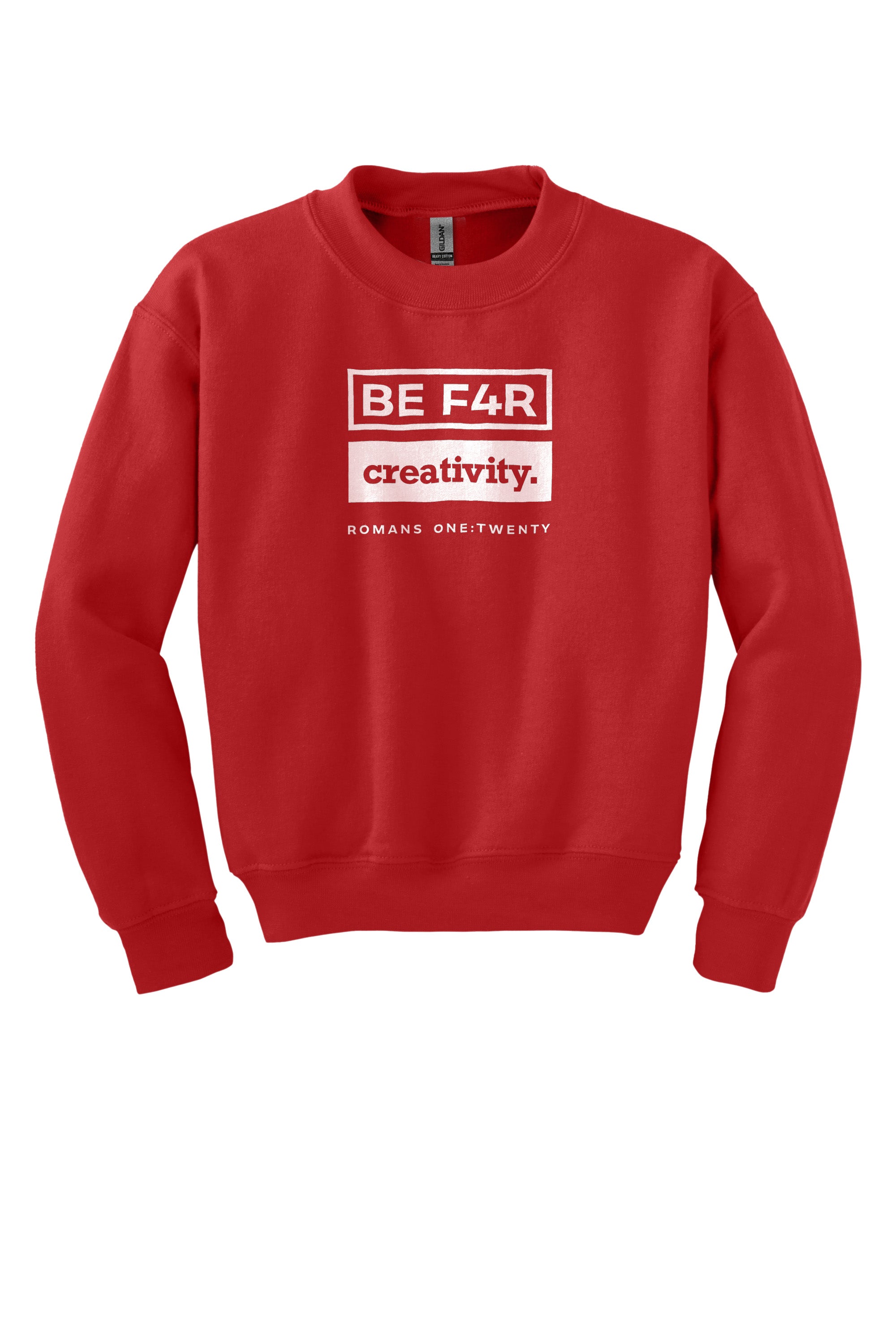 BE F4R Creativity 3 Youth Crewneck