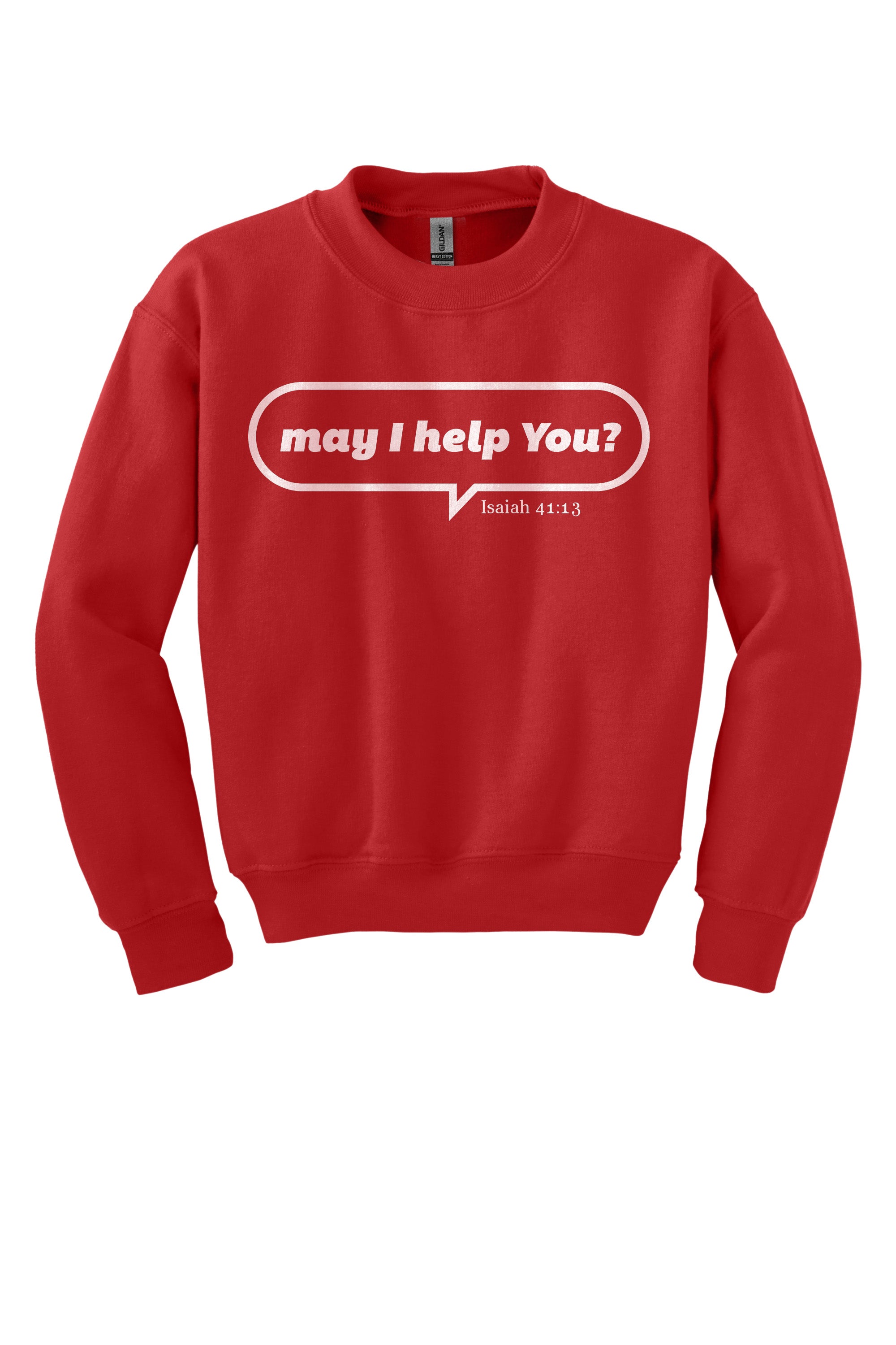 May I Help You Youth Crewneck