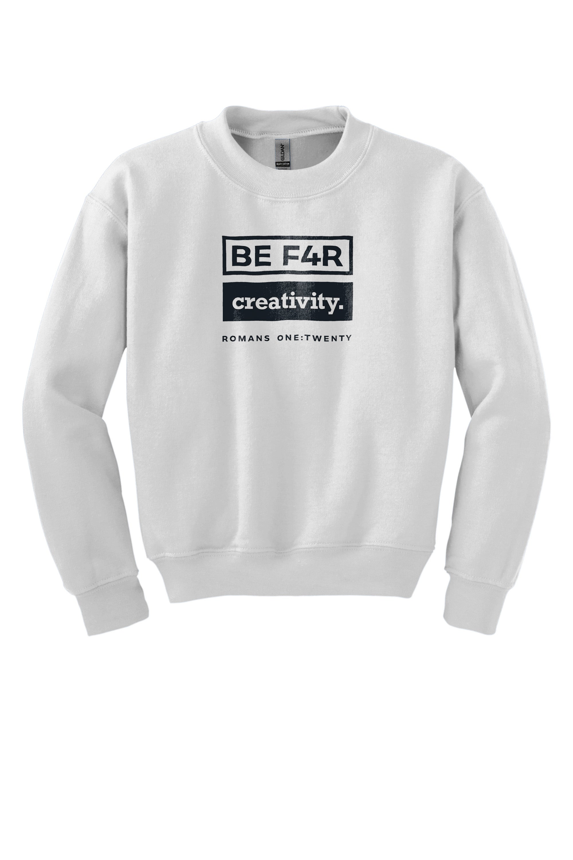 BE F4R Creativity 3 Youth Crewneck