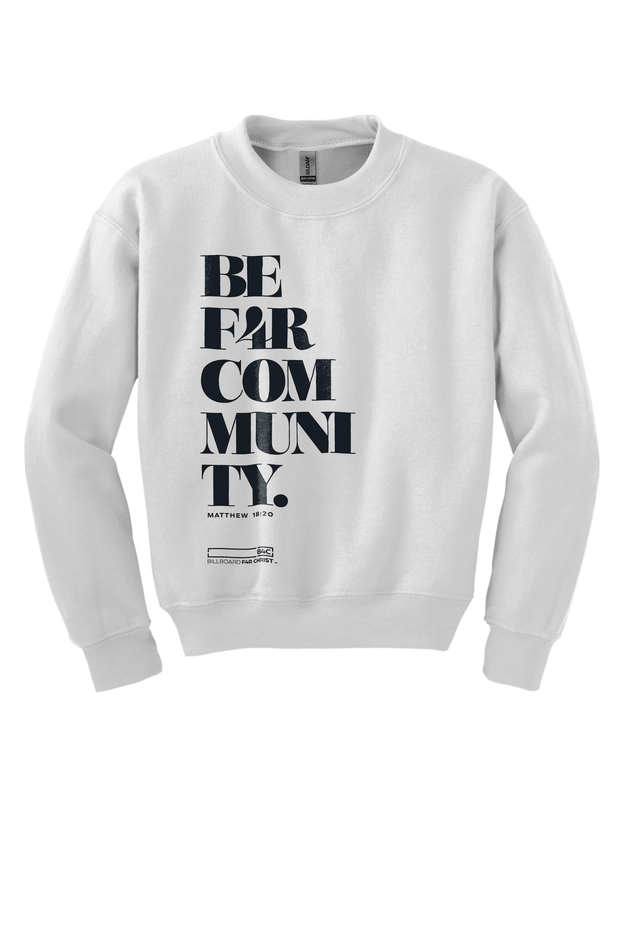 BE F4R Community 1 Youth Crewneck