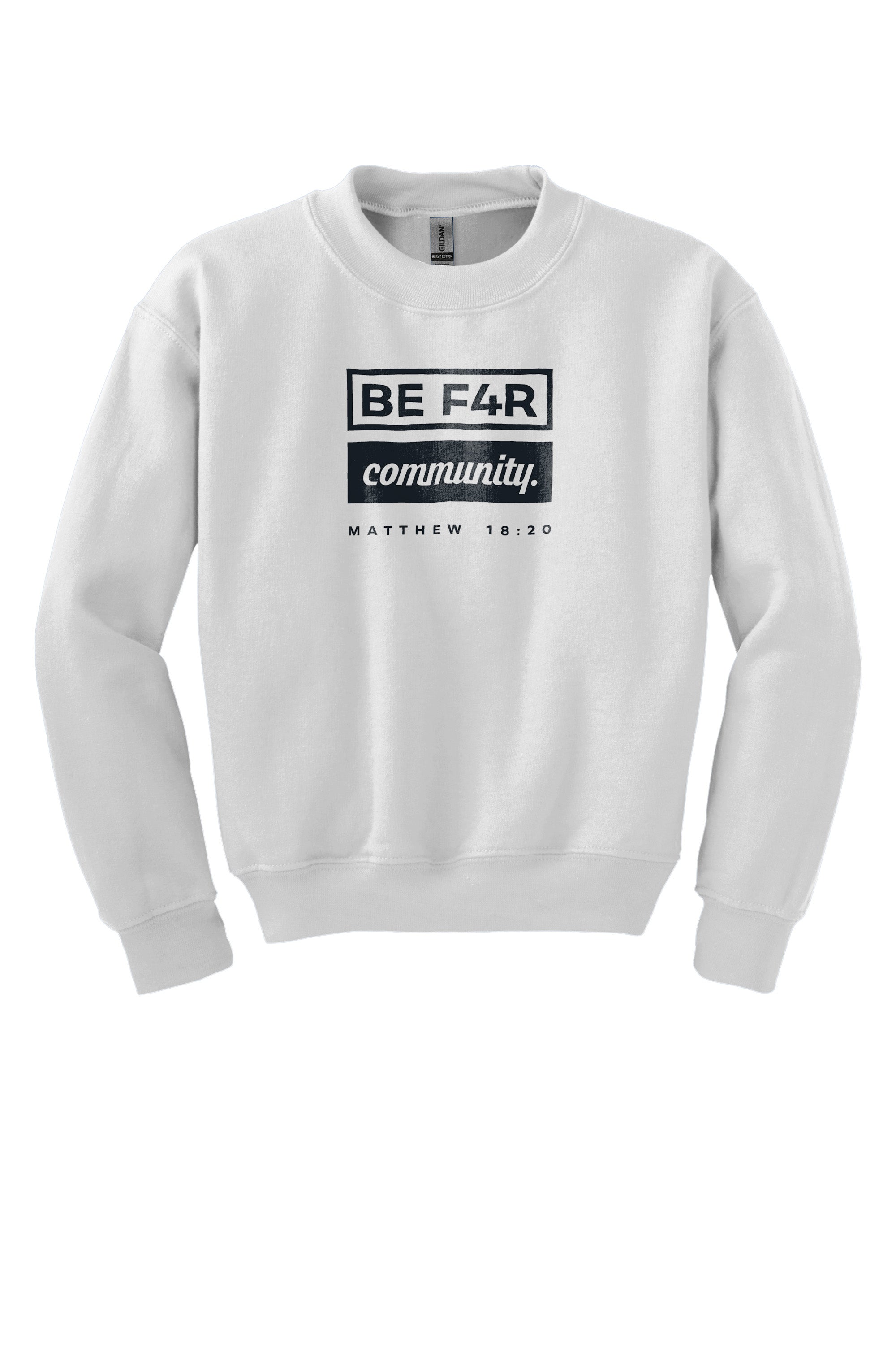 BE F4R Community 2 Youth Crewneck