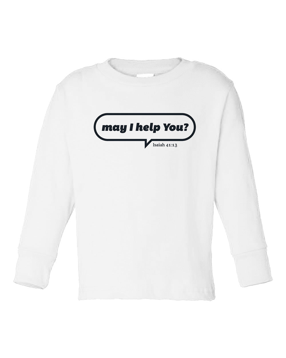 May I Help You Toddler Long Sleeve