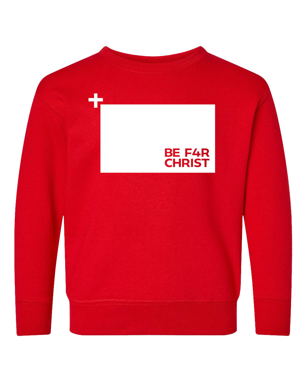 BE F4R The Cross Toddler Crewneck