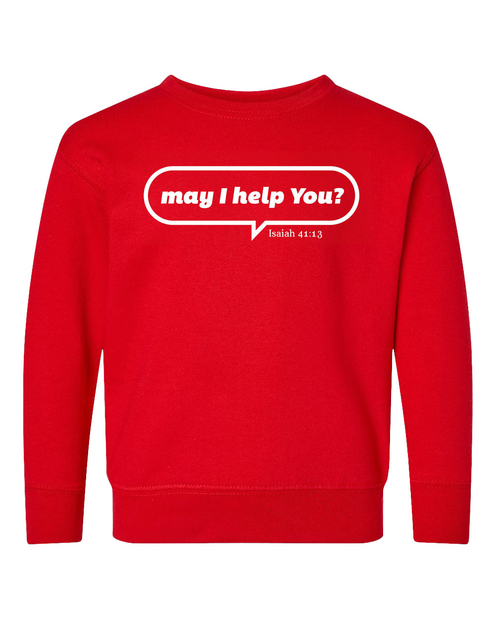 May I Help You Toddler Crewneck