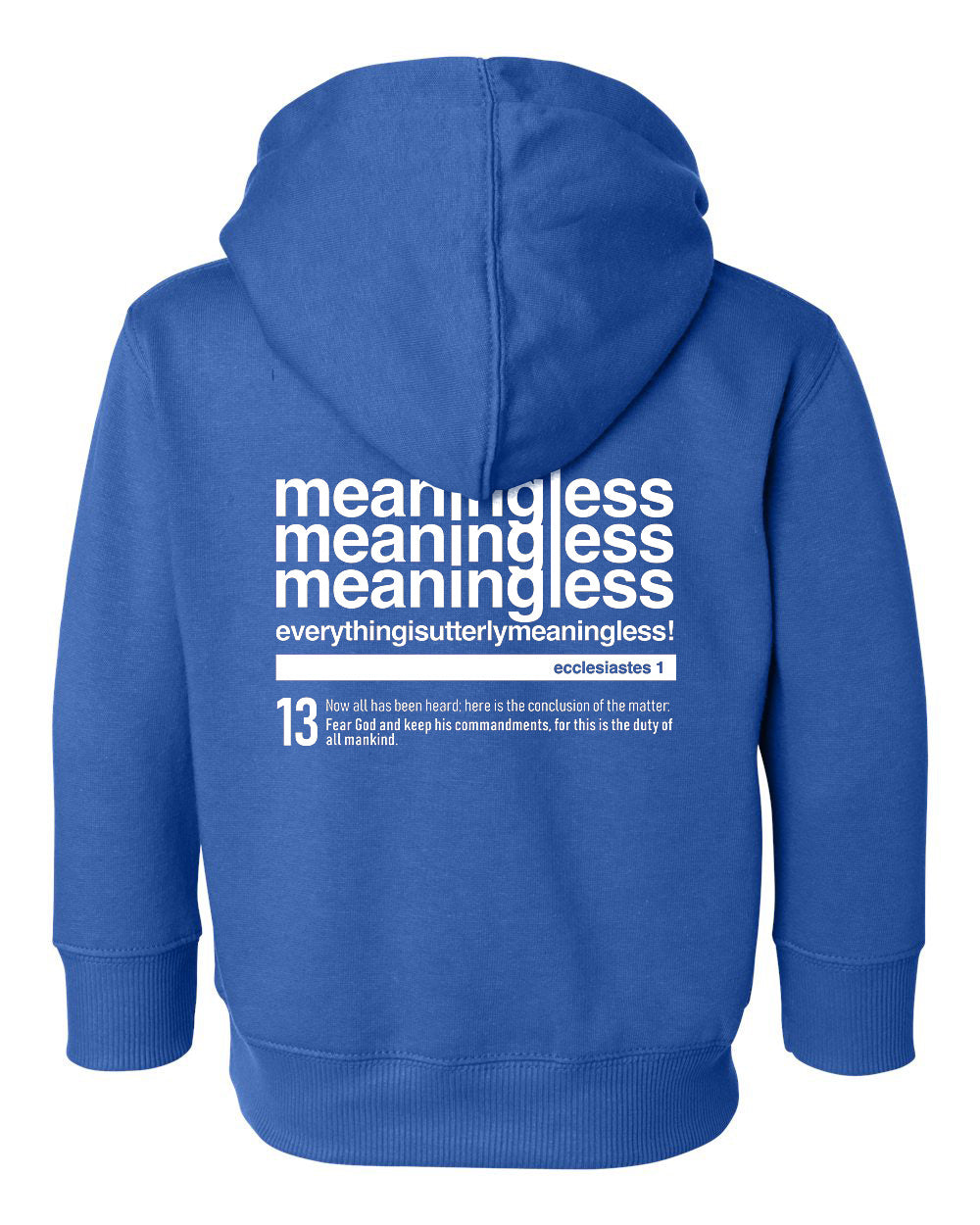 Meaningless 3 Toddler Hoodie