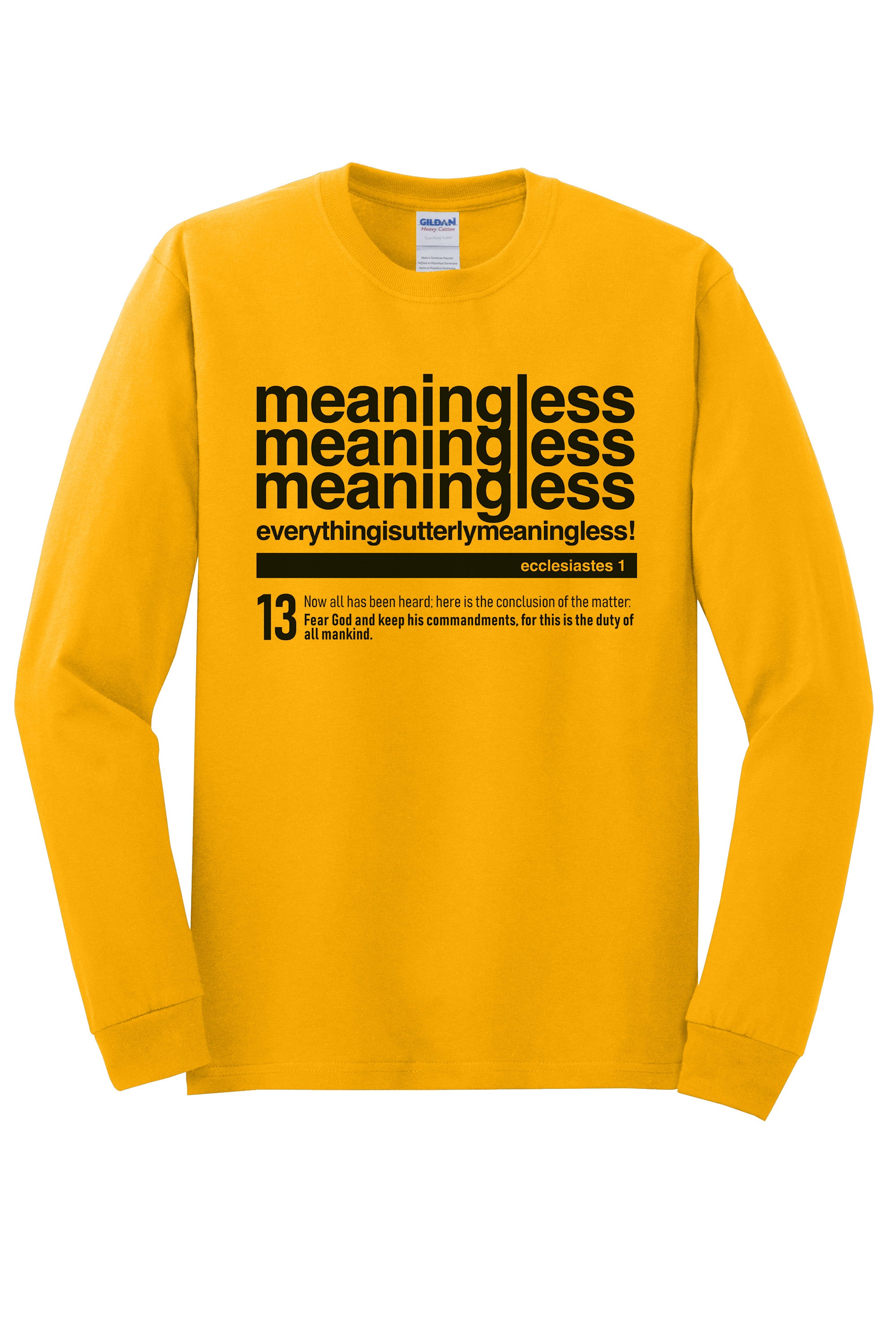 Meaningless 3 Unisex Soft Long Sleeve