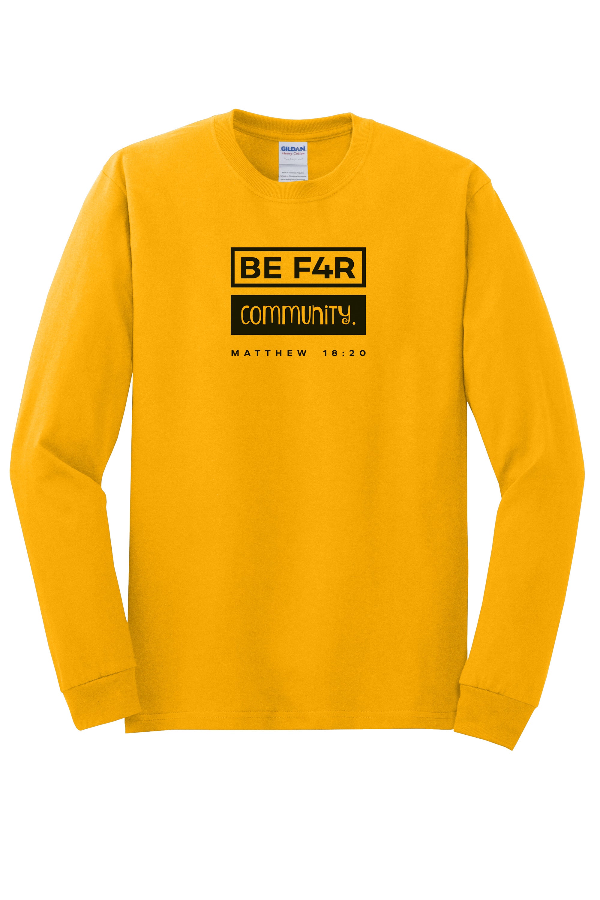 BE F4R Community 3 Durable Unisex Long Sleeve