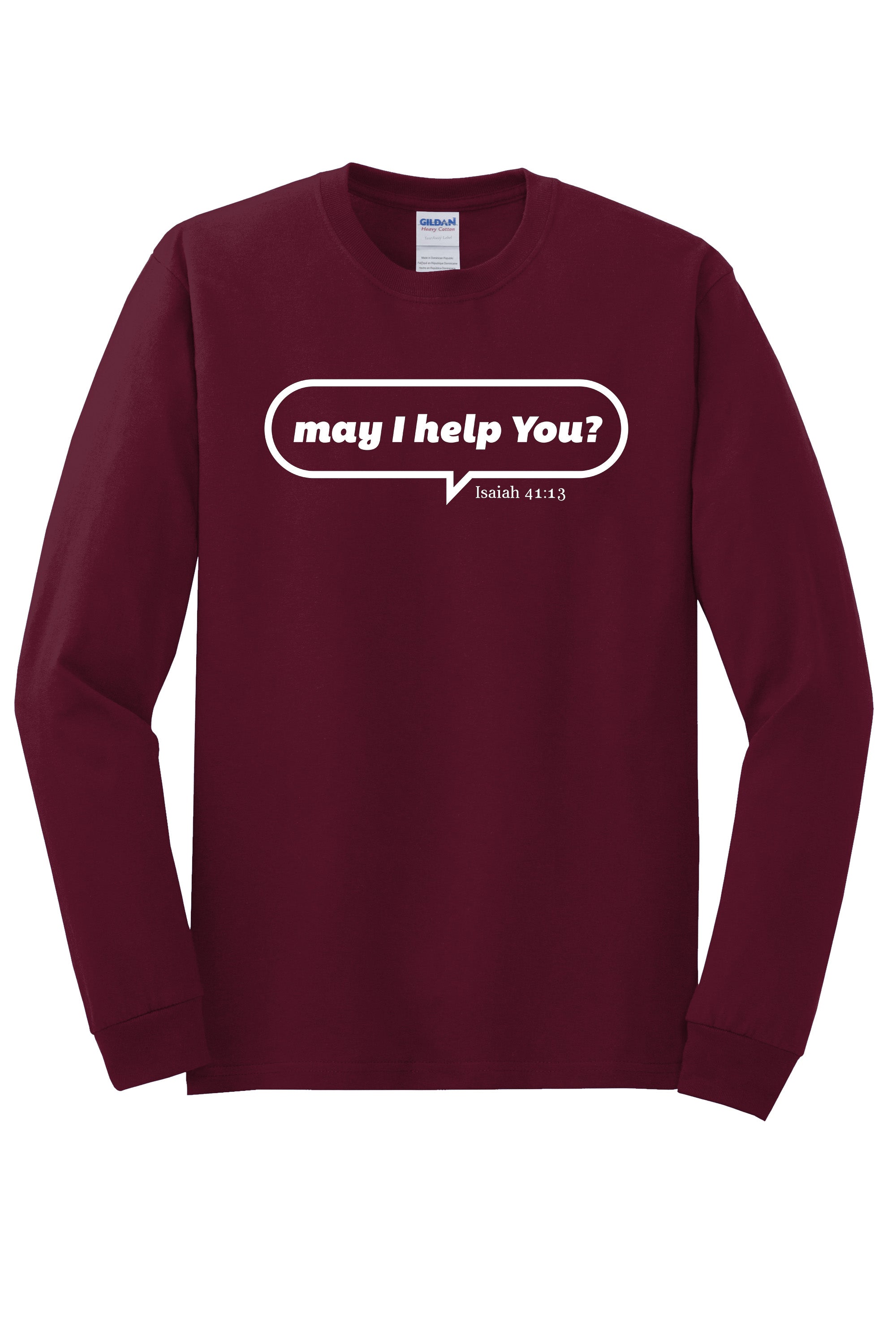 May I Help You Unisex Durable Long Sleeve