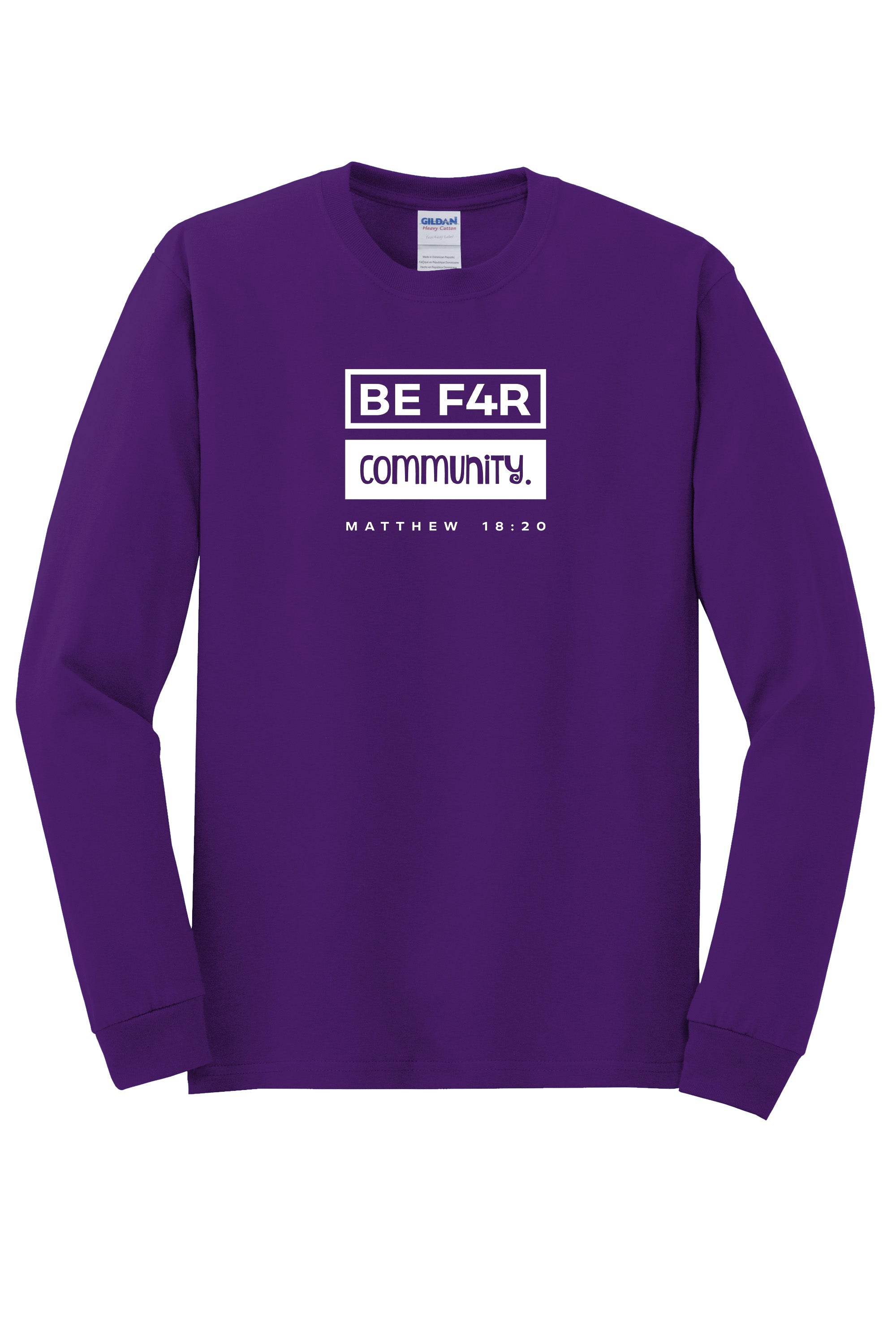 BE F4R Community 3 Durable Unisex Long Sleeve