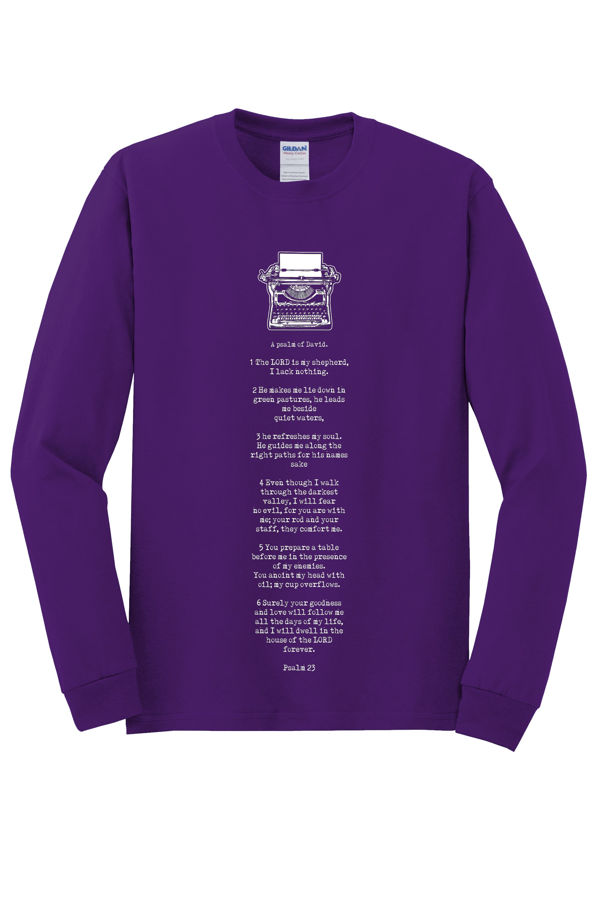 Psalm 23 Unisex Durable Long Sleeve