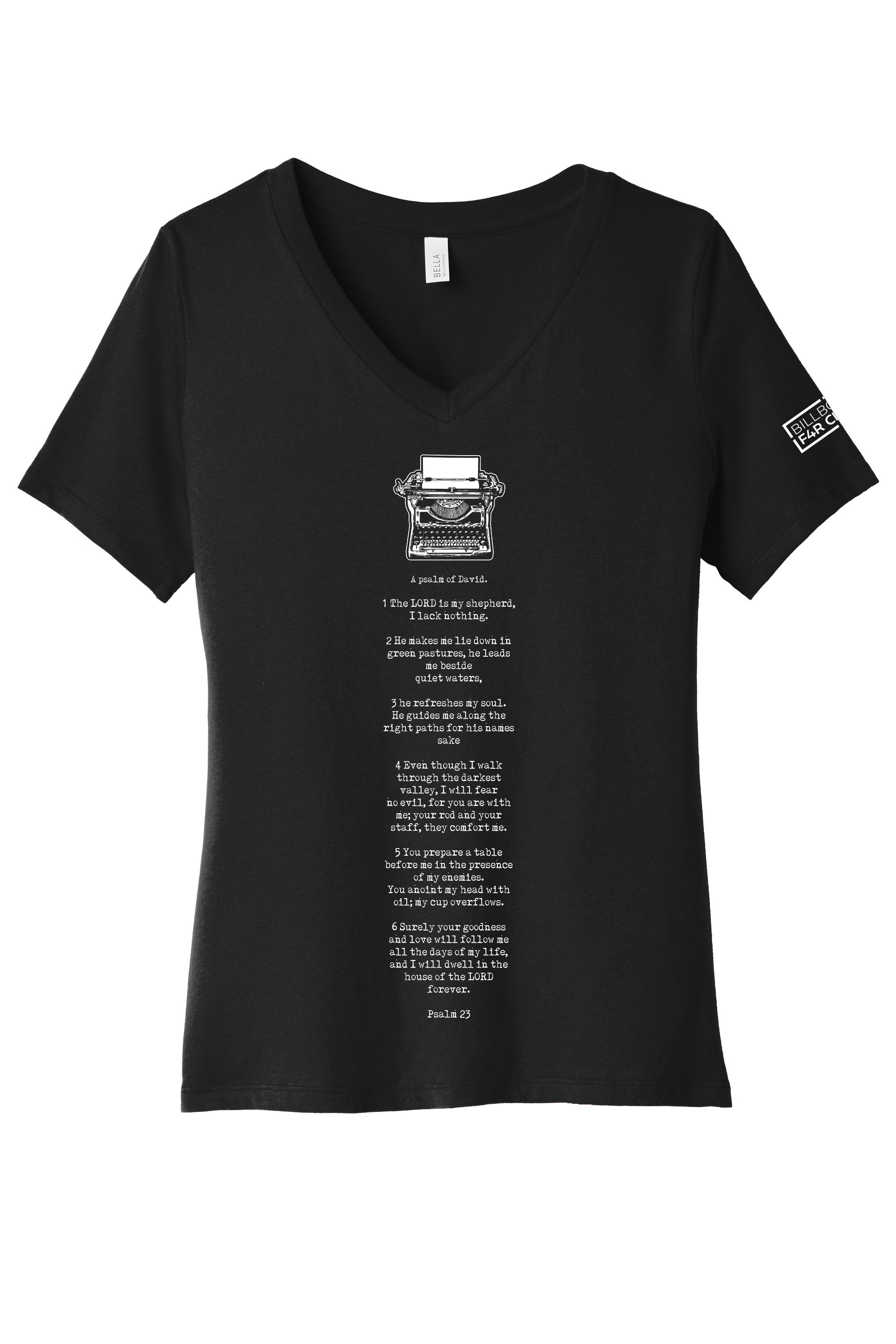 Psalm 23 Women's V-Neck