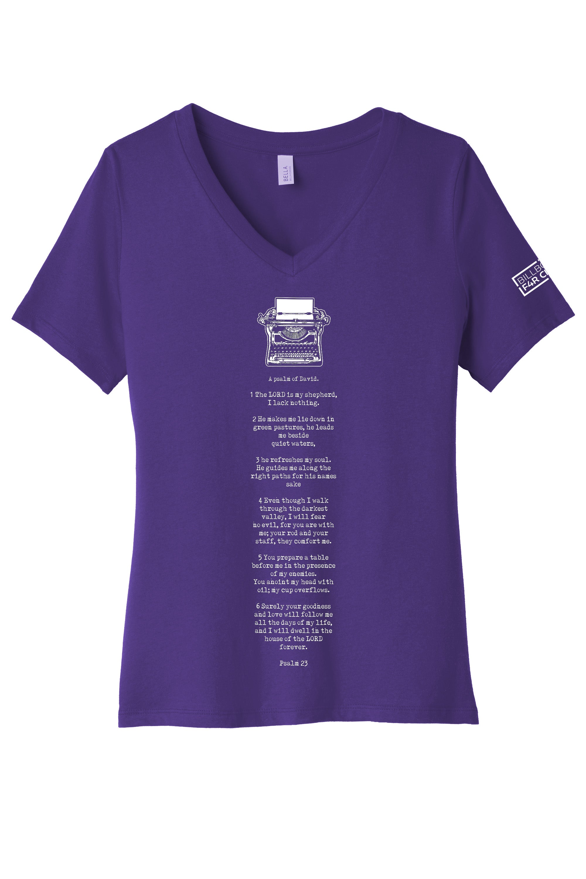 Psalm 23 Women's V-Neck