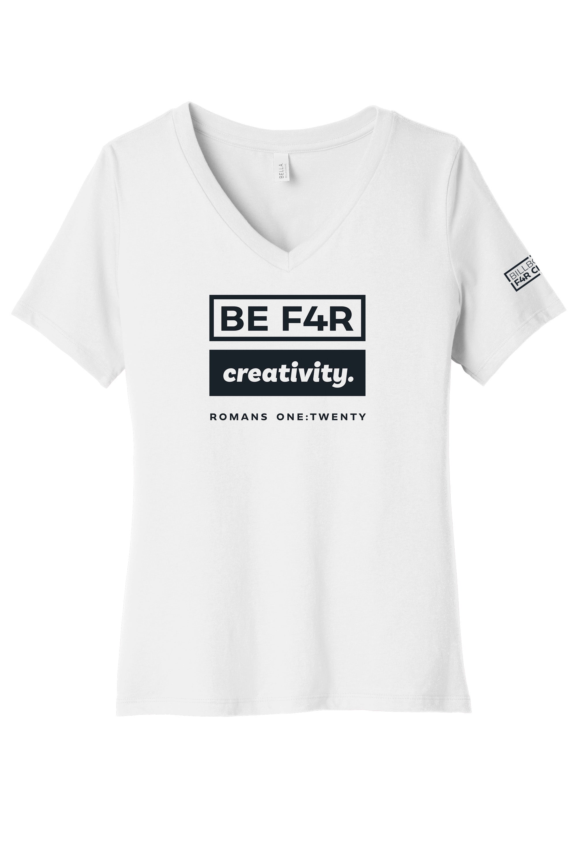 BE F4R Creativity 2 Women's V-Neck