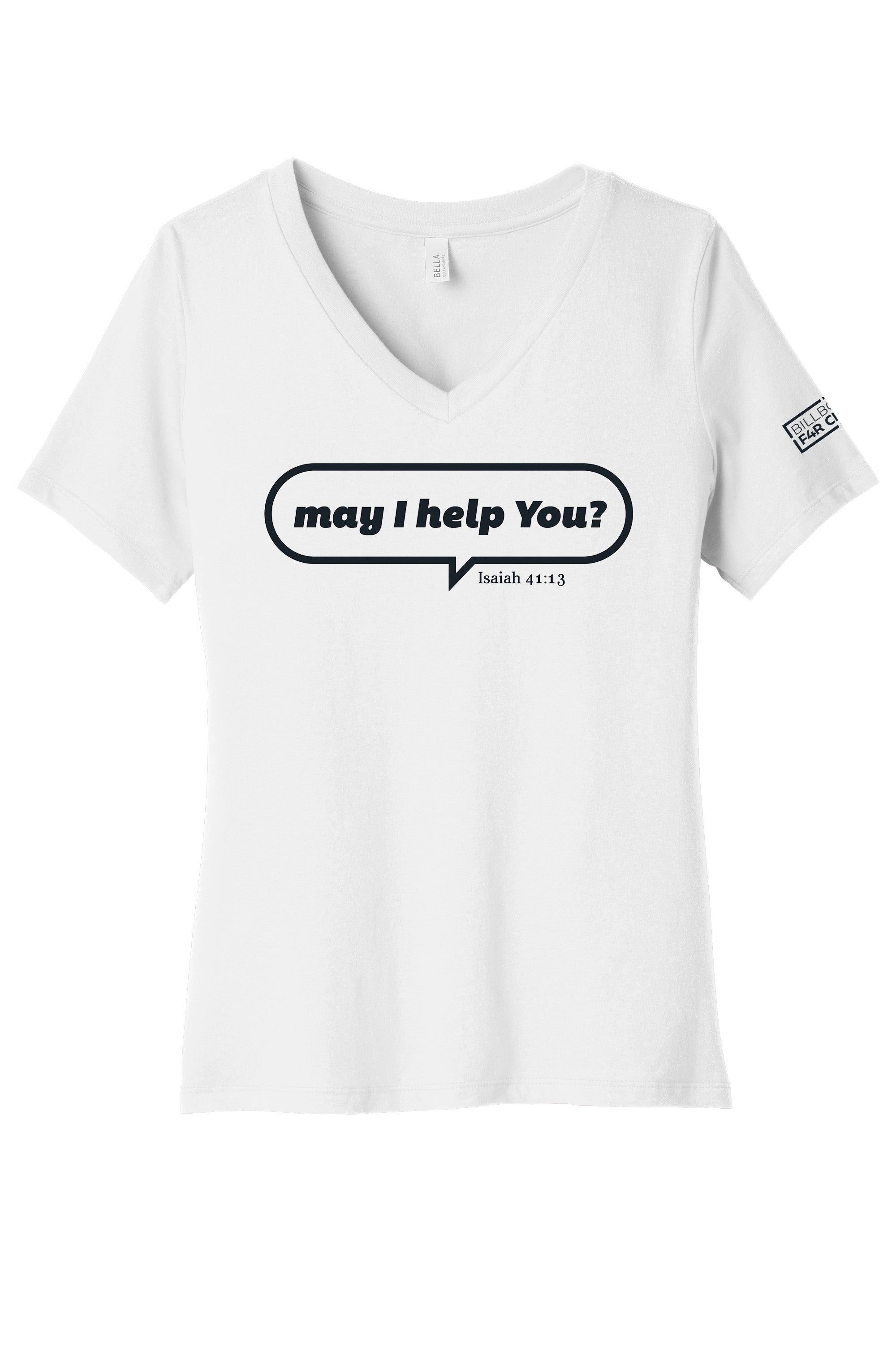 May I Help You Women's V-Neck